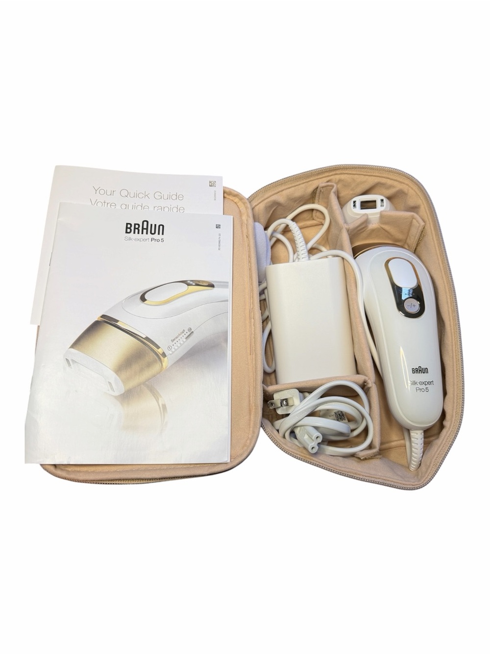 Braun Silk-expert Pro 5 IPL Hair Removal Device - White & Gold